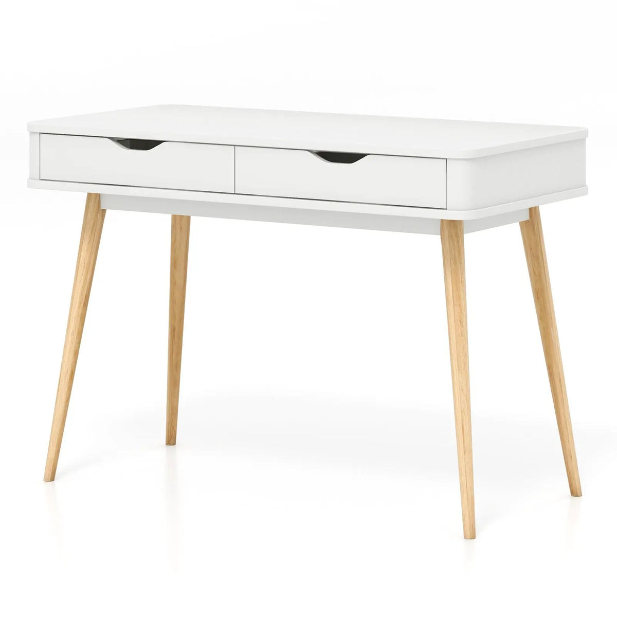 43.5 Inch Computer Desk with 2 Drawers for Small Spaces by DirectDeals
