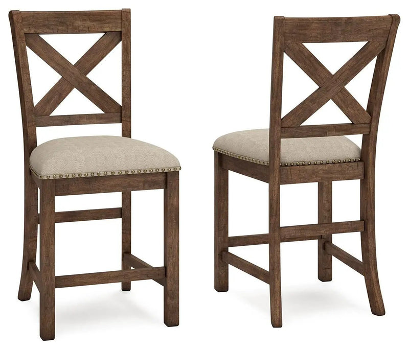 Moriville - Upholstered Barstool (Set of 2) - Beige by Unique Piece Furniture