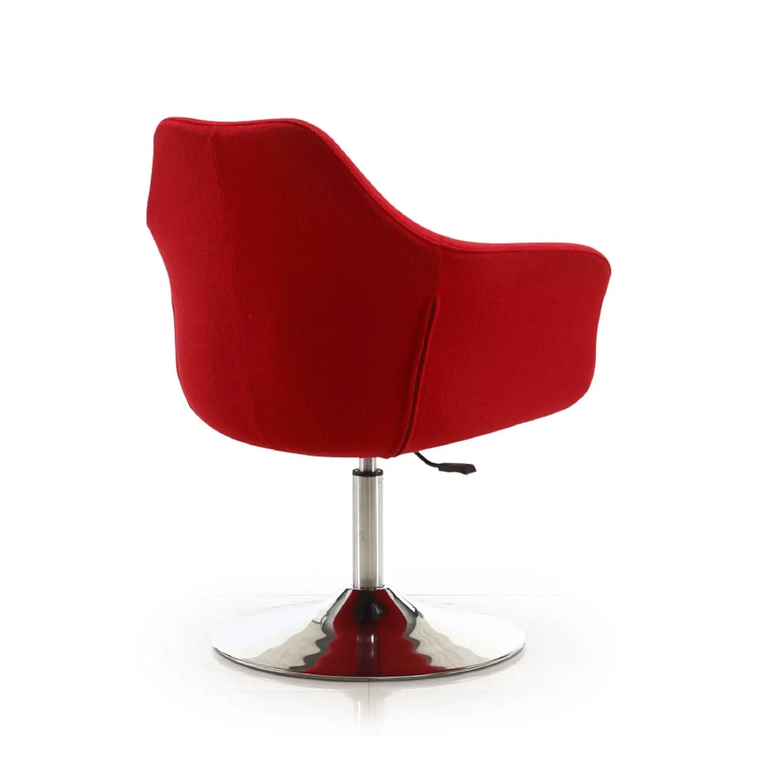 Kinsey - Swivel Lounge Chair - Red by HouseOfZazla