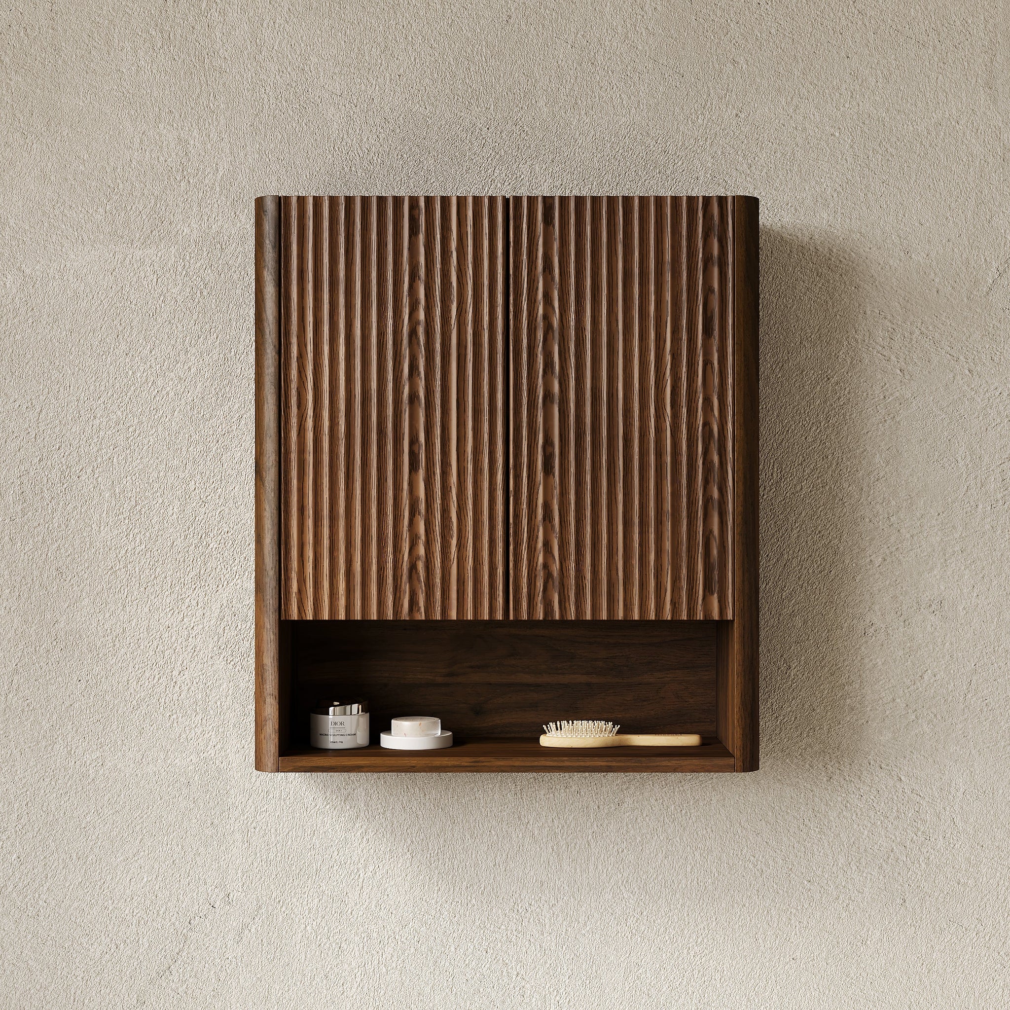 ZULA 26" Wall-Mounted Striped Bathroom Cabinet by HouseOfZazla