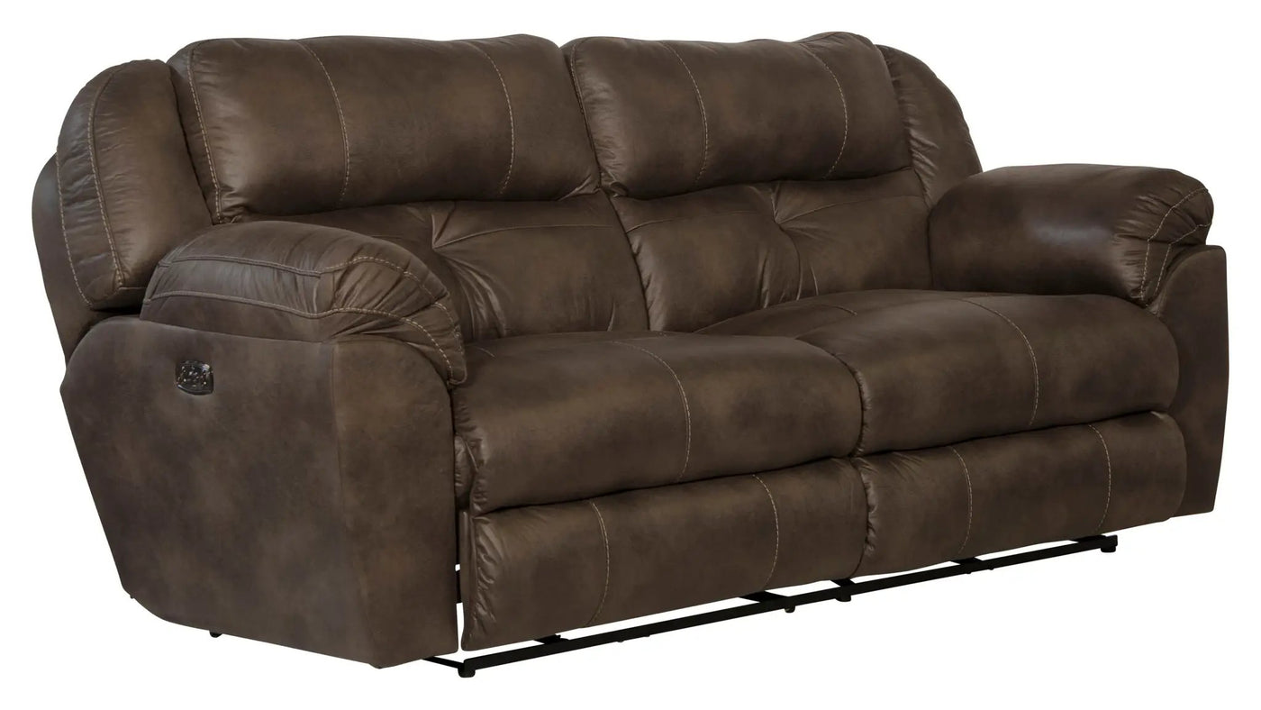 Ferrington - Power Lay Flat Reclining Sofa with Power Adjustable Headrest & Lumbar by Unique Piece Furniture