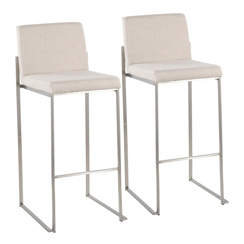 Fuji - Contemporary And Modern Elegance High Back Barstool by Unique Piece Furniture