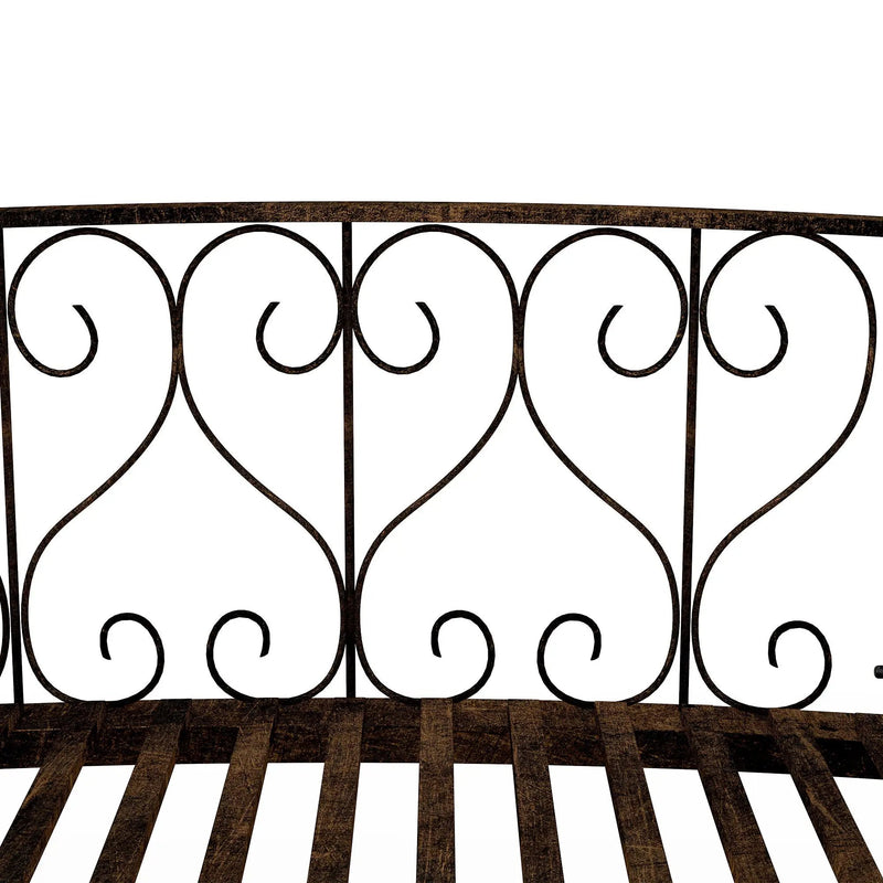 Outsunny 7' Metal Arch Garden Bridge with Safety Siderails by HouseOfZazla
