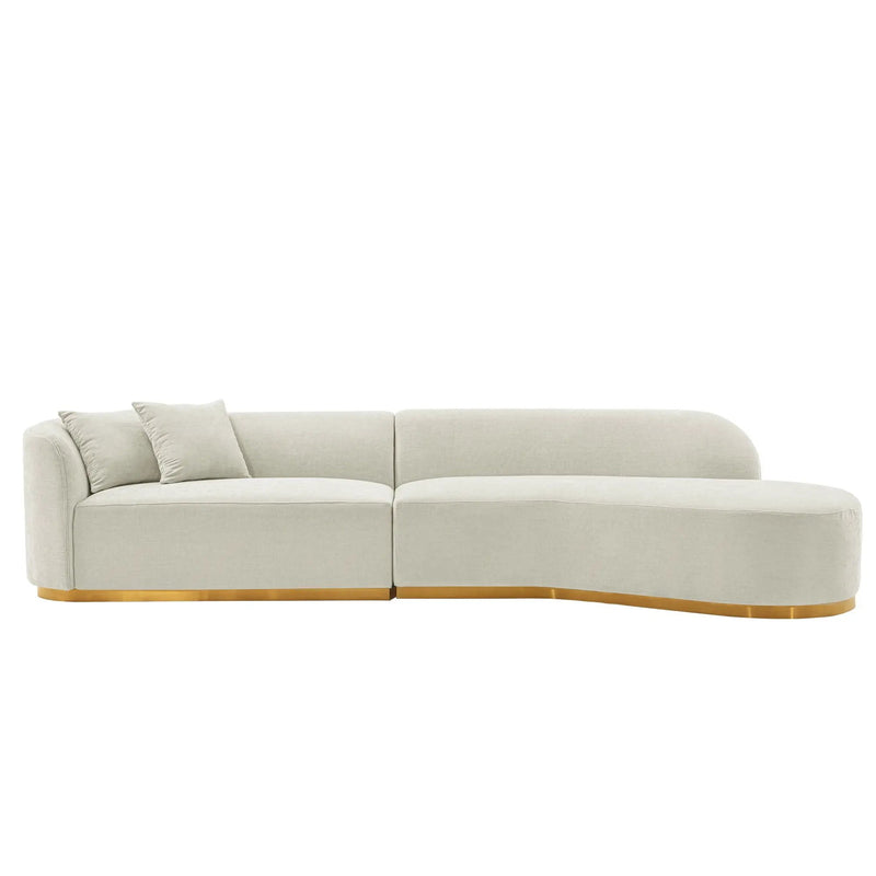 Daria - Sofa Sectional With Pillows, 2 Piece Design by HouseOfZazla