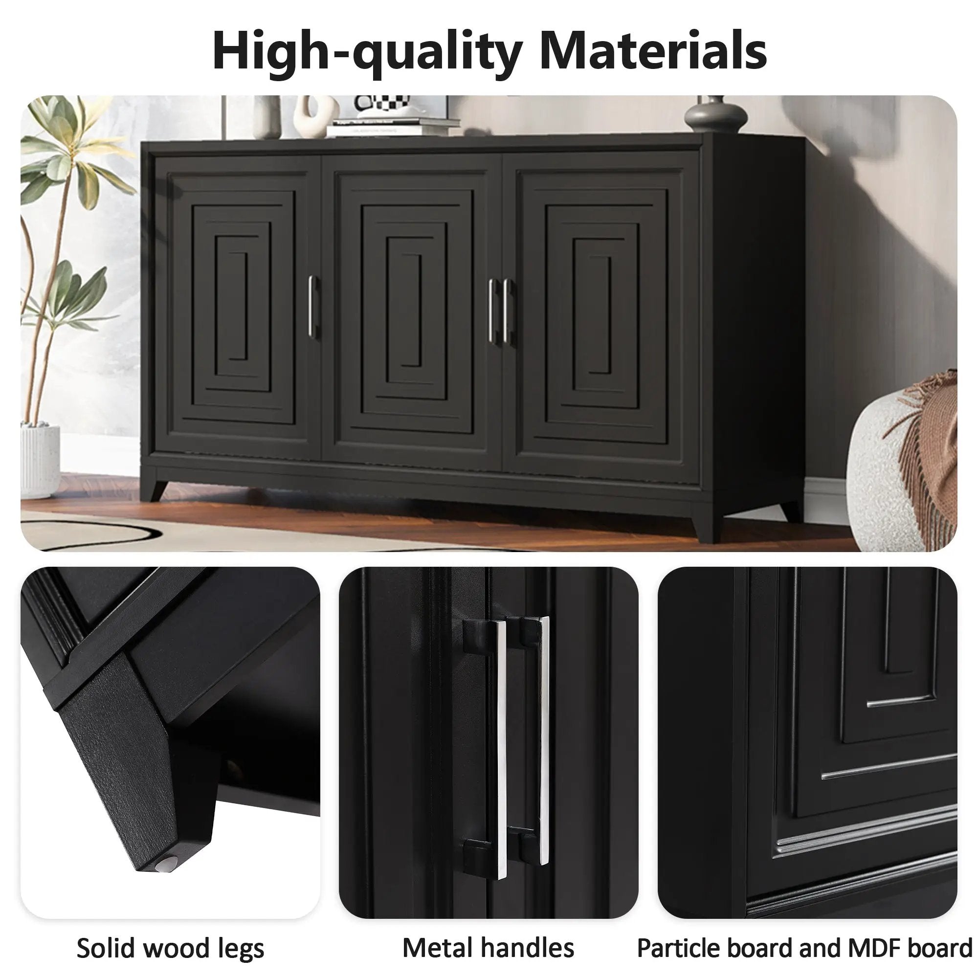 Vibe Haus TV Stand for TVs Up to 65 Inches by HouseOfZazla