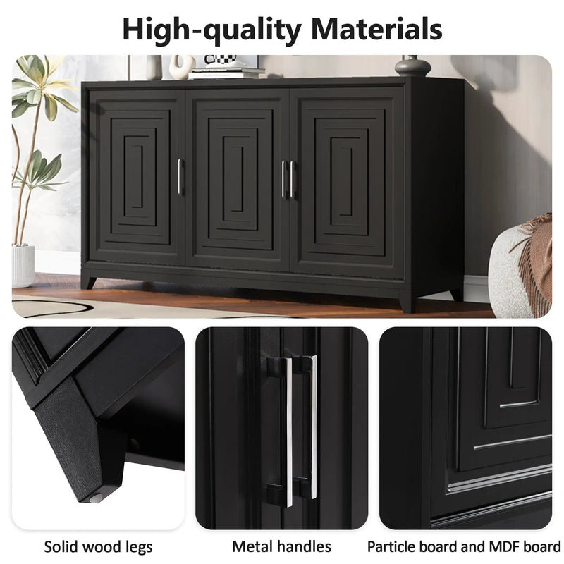Vibe Haus TV Stand for TVs Up to 65 Inches by HouseOfZazla