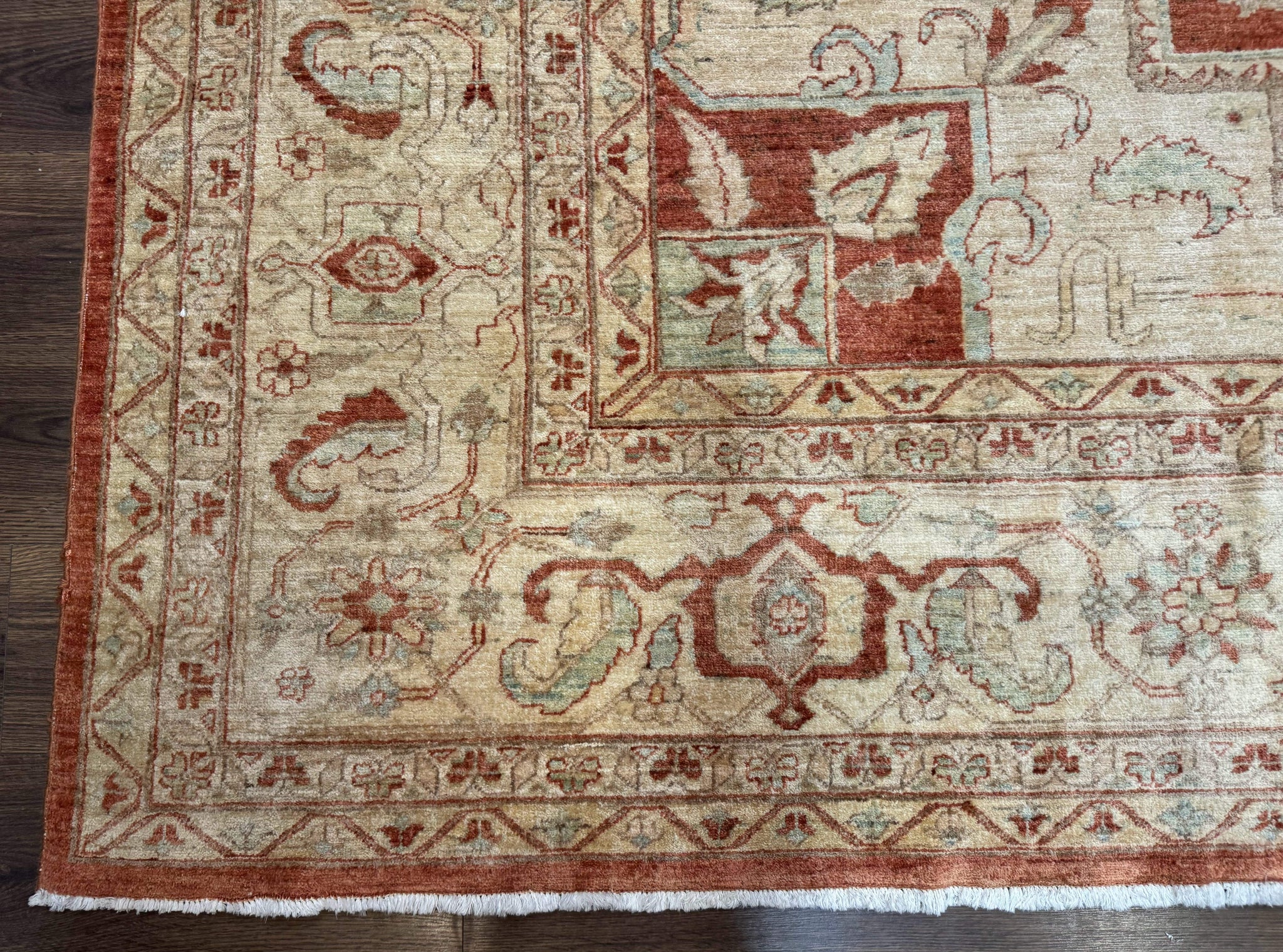 Turkish Heriz Serapi Rug 9x13, Geometric Medallion by Jewel Rugs