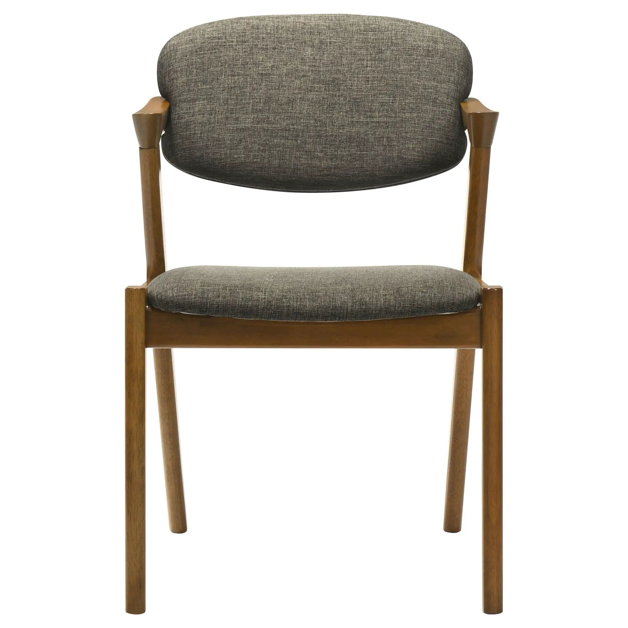 Malone Padded Wood Dining Arm Chair Dark Walnut (Set of 2) by Unique Piece Furniture