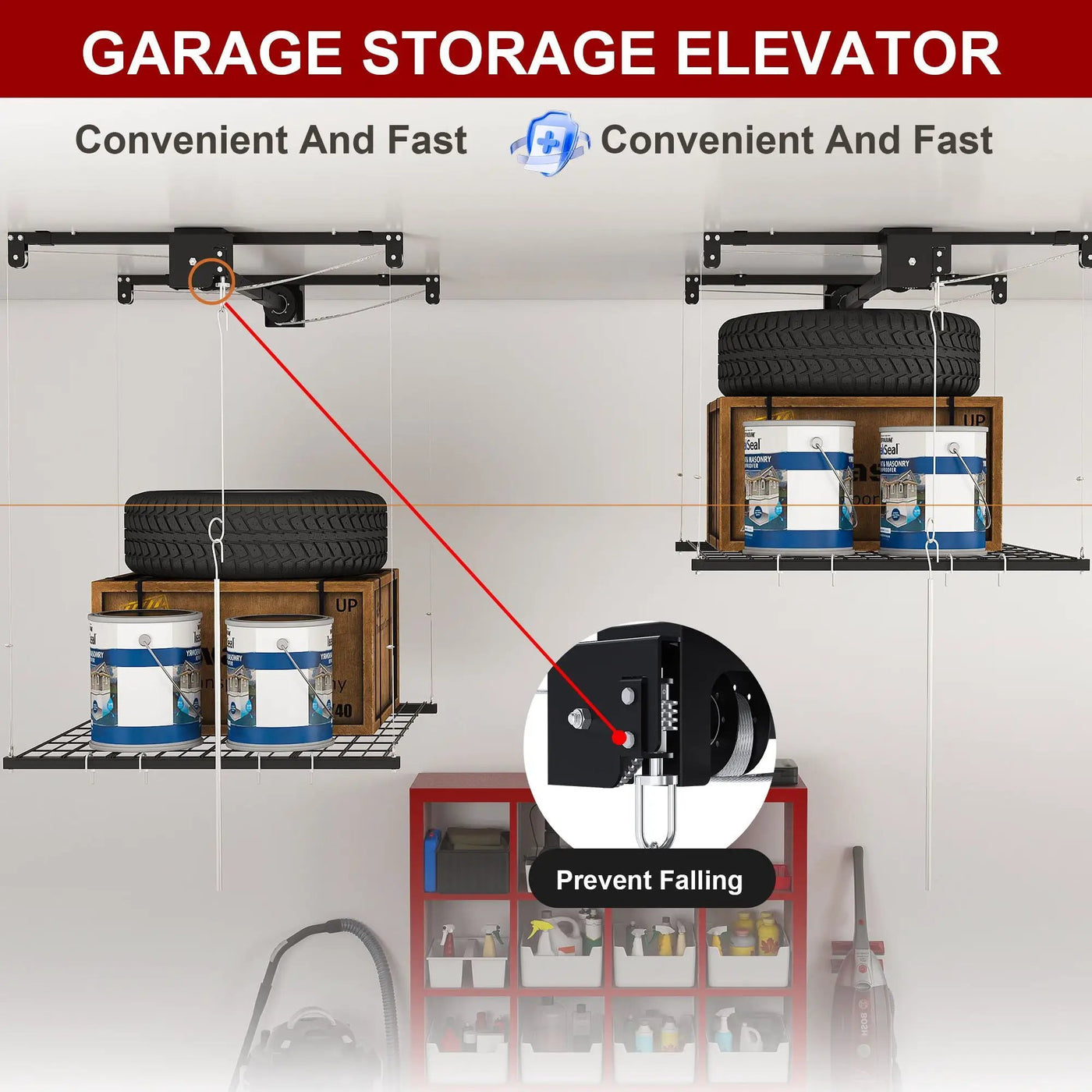 Overhead Garage Storage Rack by HouseOfZazla