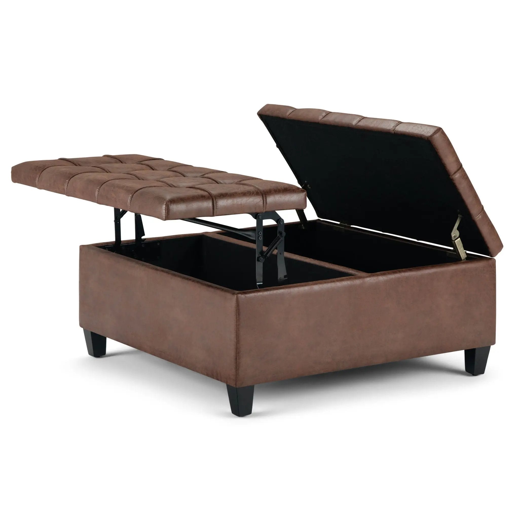 Harrison - Upholstered Coffee Table Storage Ottoman by Unique Piece Furniture