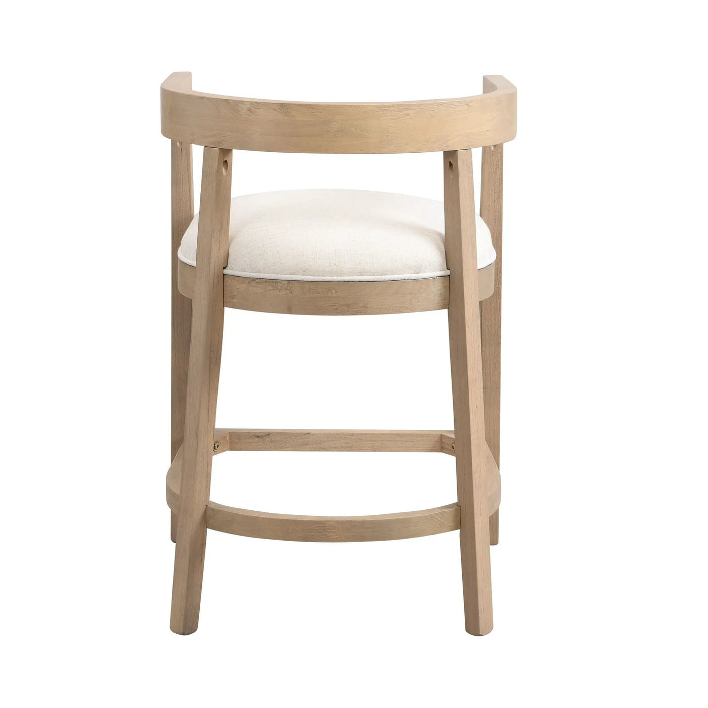 Modern Rubberwood Counter Stool Set With Upholstered Seats by HouseOfZazla