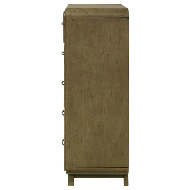 Amsbury 5-drawer Chest of Drawers Nutmeg by Unique Piece Furniture