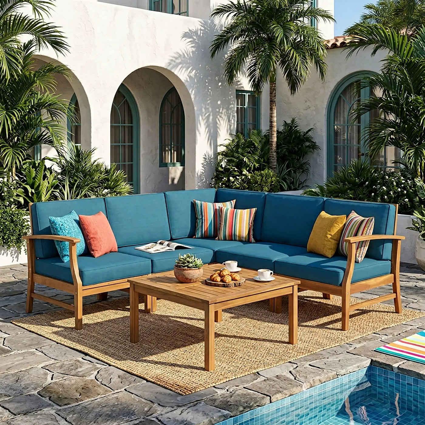 Perla - 6 Pieces Sofa Set by HouseOfZazla