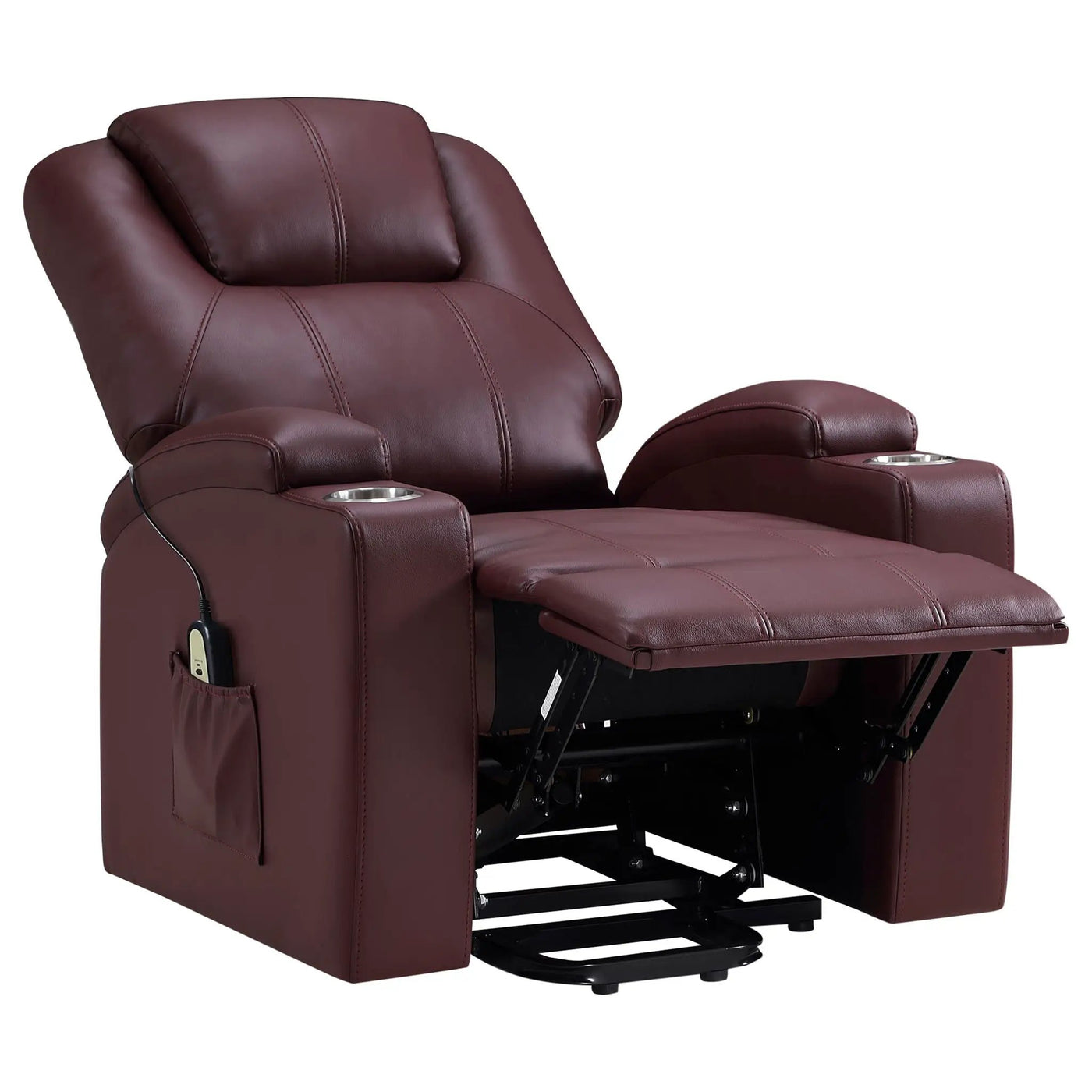 Macklin - Power Lift Massage Recliner With Heat And Dual Cupholders by HouseOfZazla