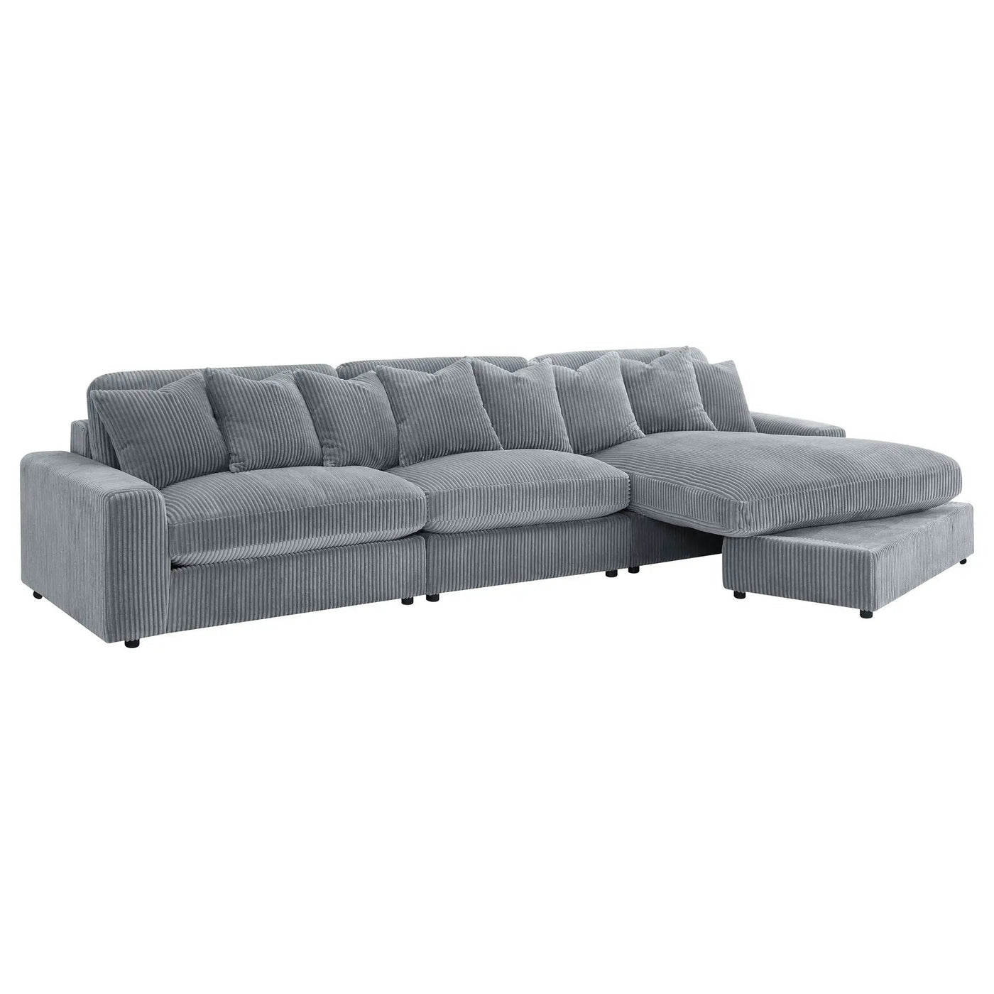 Cassidy - Upholstered Sectional Sofa With Reversible Cushions by HouseOfZazla