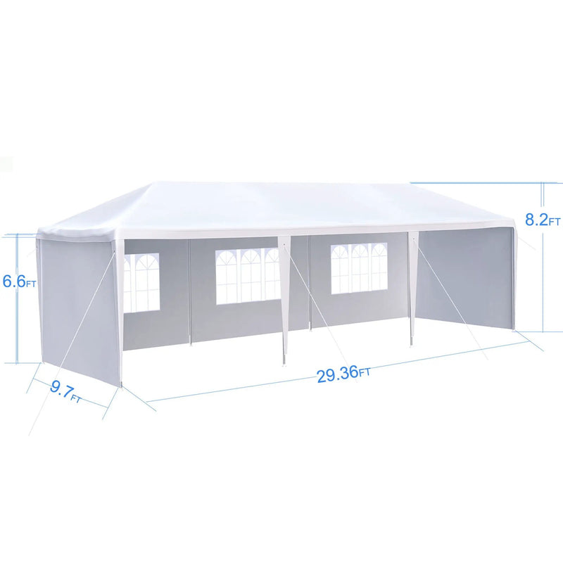 10X30' Wedding Party Canopy Tent Outdoor Gazebo With Removable Sidewalls by Unique Piece Furniture