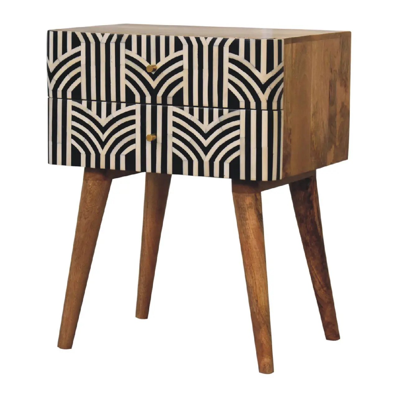 Edessa Bone Inlay Bedside by Unique Piece Furniture