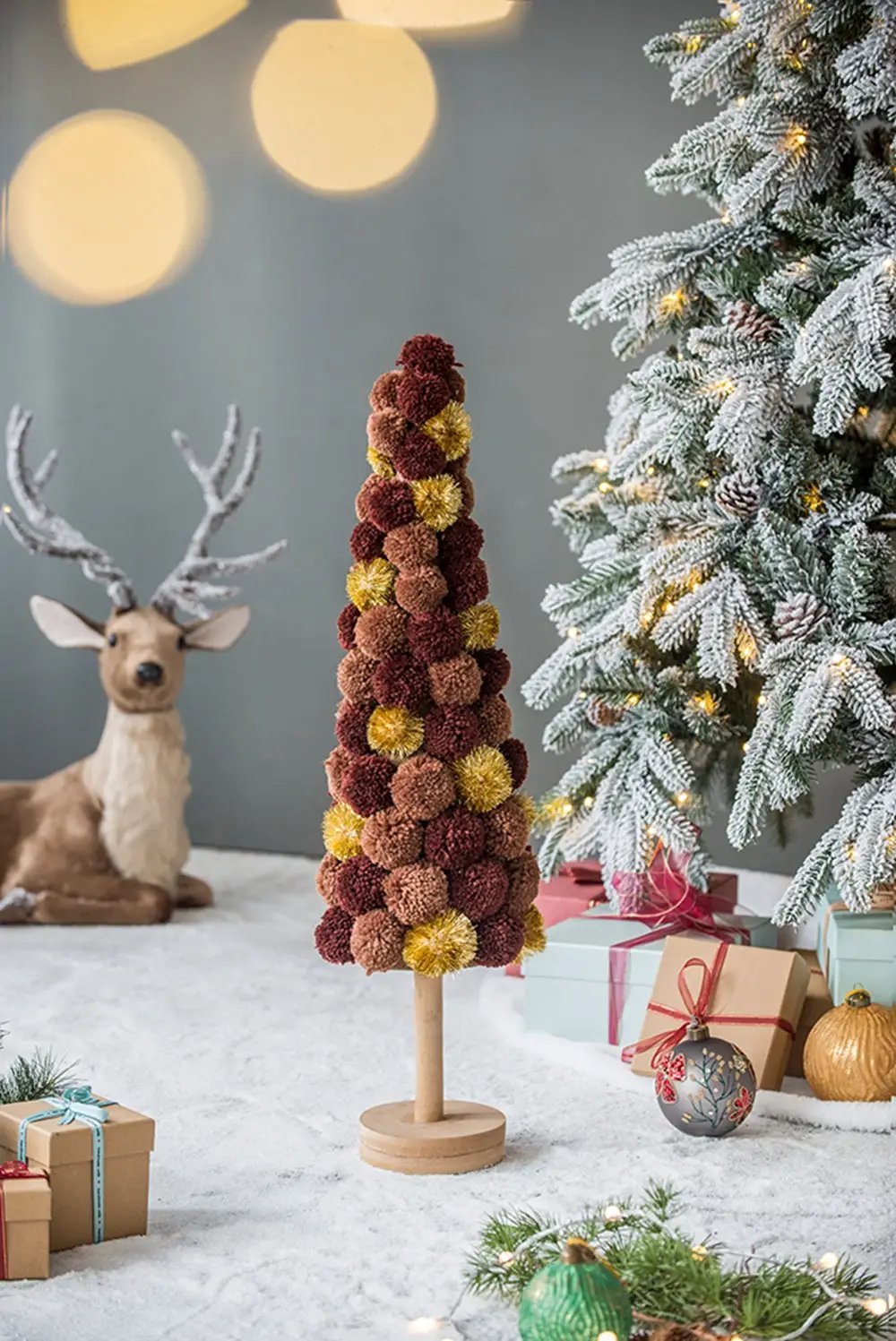 Tall Tree Christmas Table Decor, Coffee by HouseOfZazla
