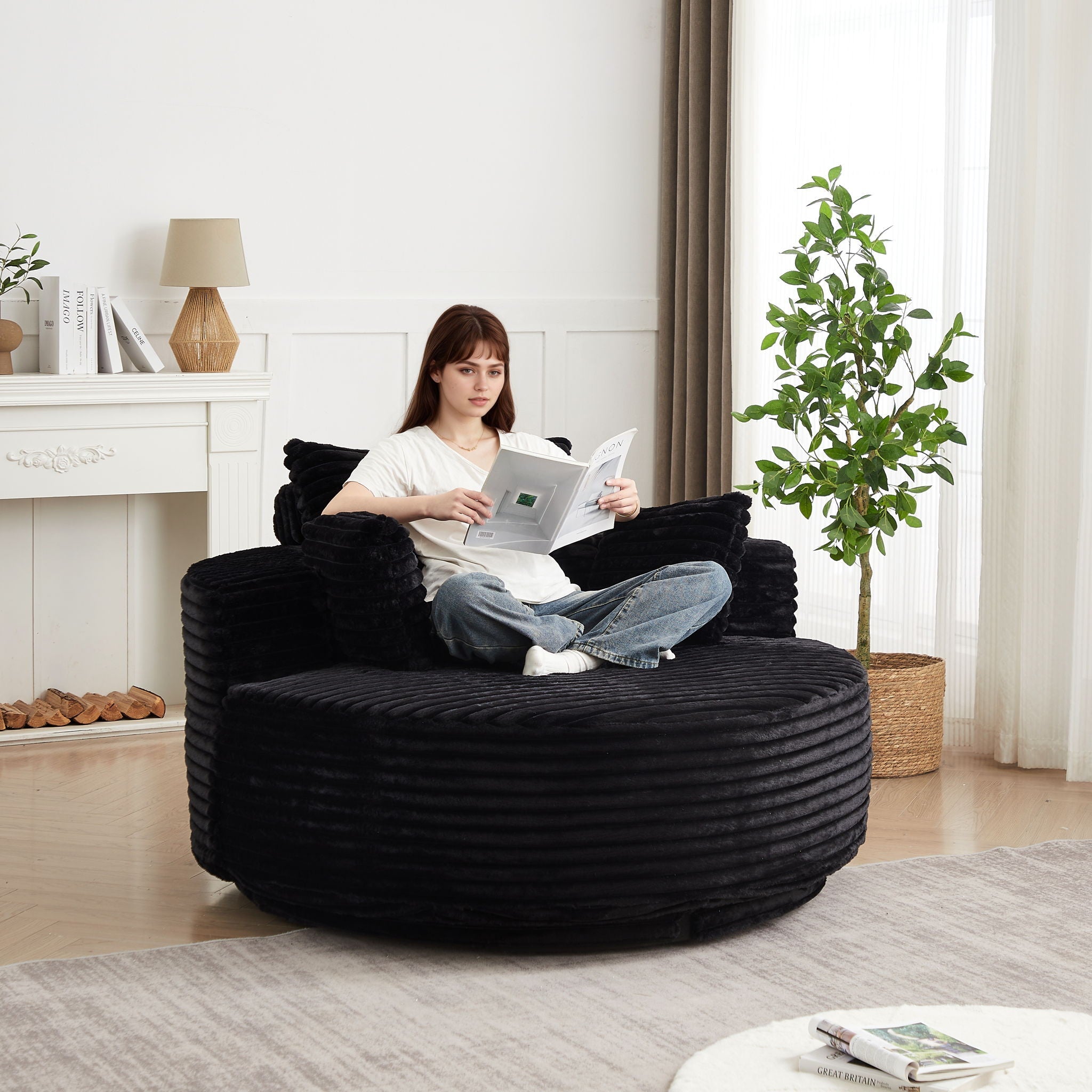 Swivel Chair With 360° Rotation For Living Room by HouseOfZazla
