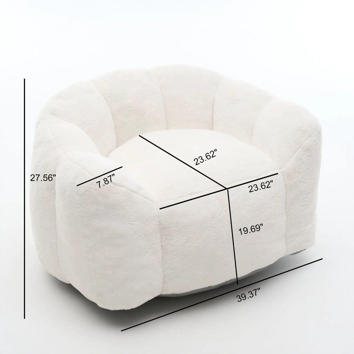 Large Single Petal Cloud Comfortable Lazy Sofa Chair by HouseOfZazla