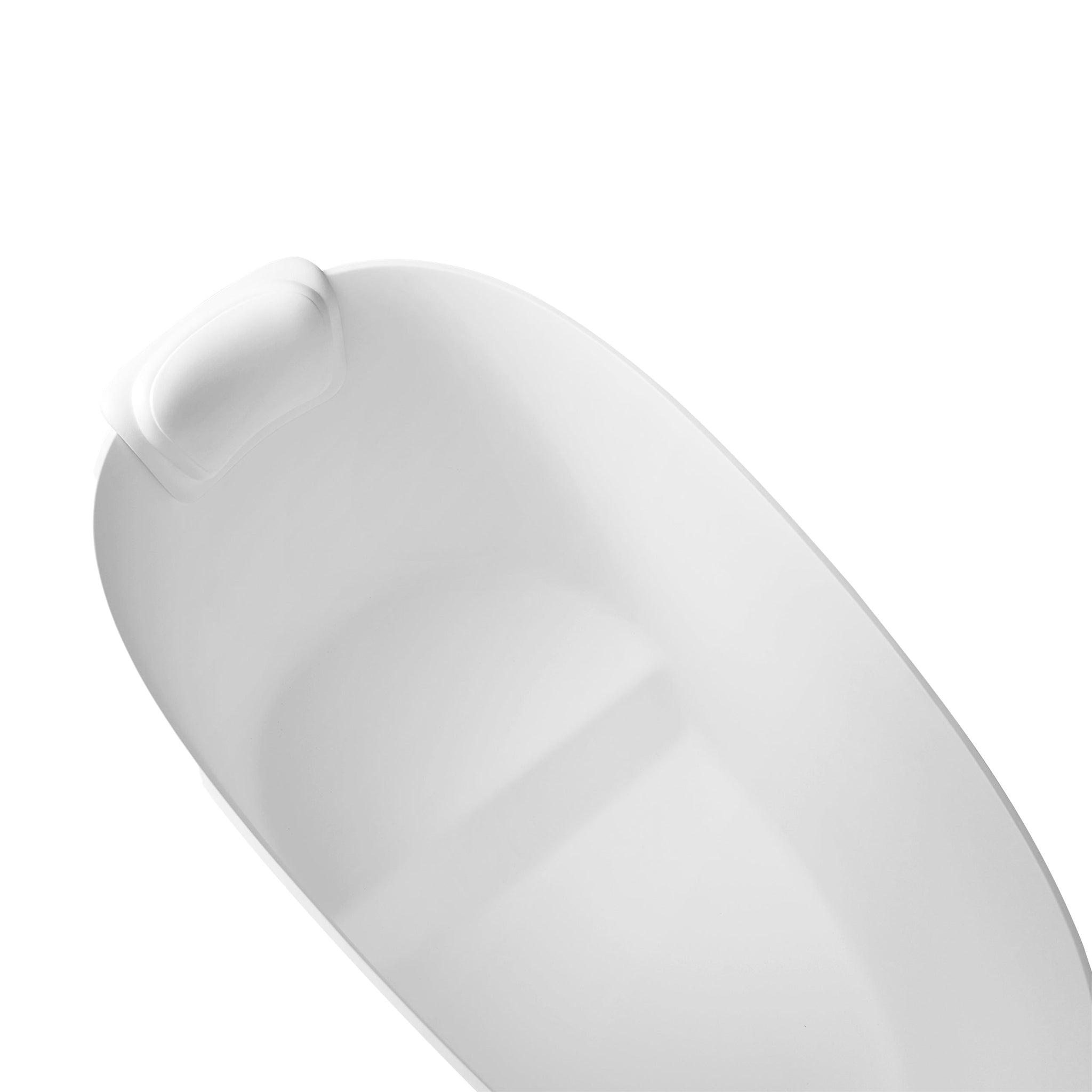 51" Solid Surface Oval Freestanding Glossy Bathtub by HouseOfZazla