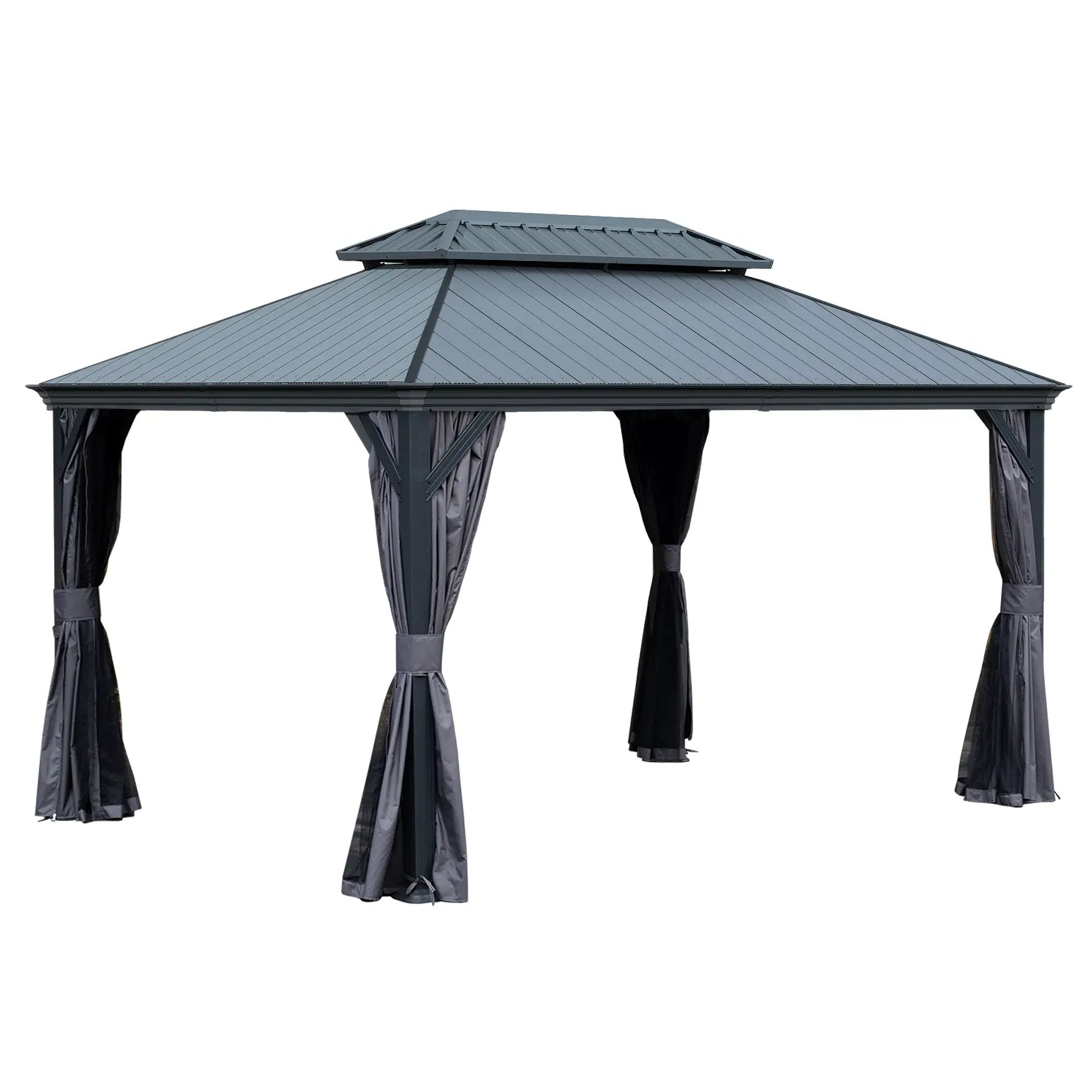 10'x14' Hardtop Gazebo with Resin Roof by HouseOfZazla