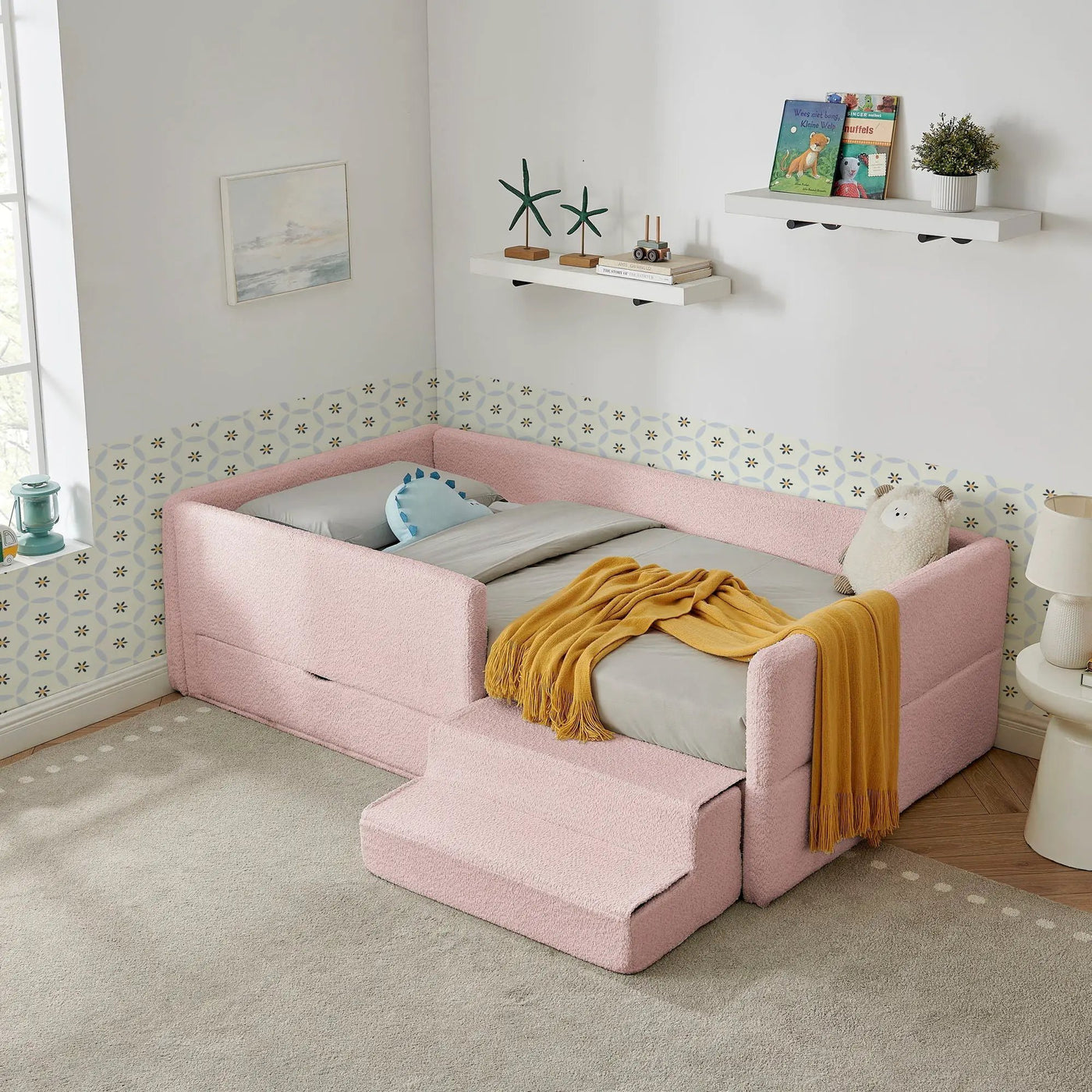 Safe Kids Bed With Guardrails And Storage by HouseOfZazla