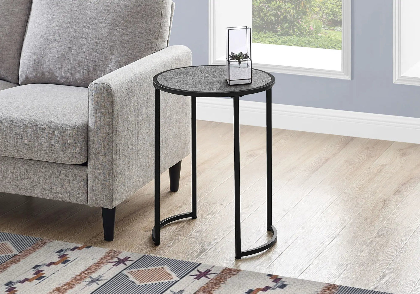 Round Accent Side Table, Contemporary & Modern by HouseOfZazla