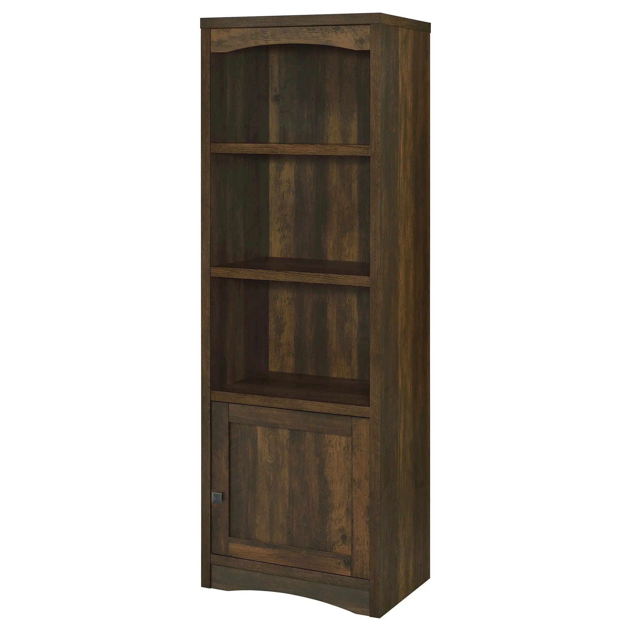 Laughlin 4-shelf Engineered Wood Media Tower Dark Pine by Unique Piece Furniture