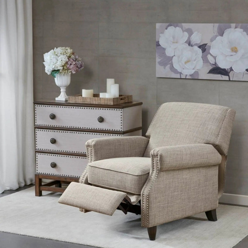 Julian - Push Back Recliner With Reclining Function - Sand by Unique Piece Furniture