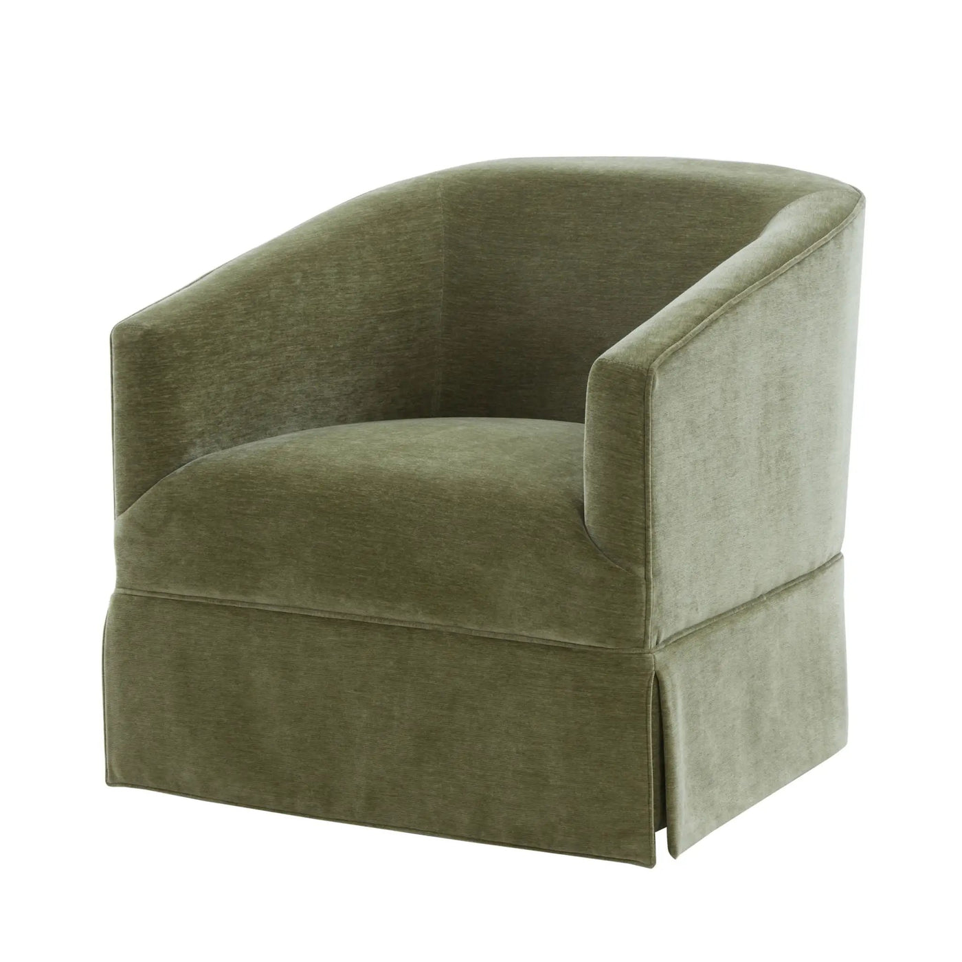 Elm - Skirted Swivel Chair by HouseOfZazla