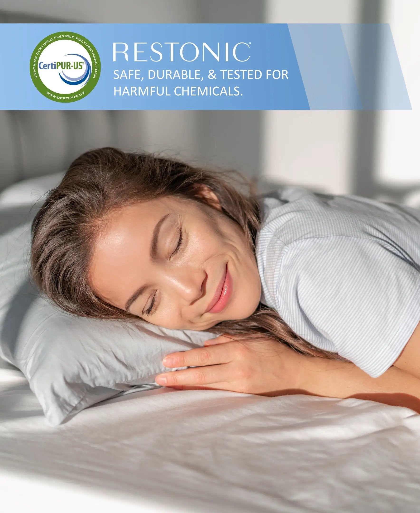 Restonic ComfortCare Hybrid Restful Nights Euro Top Plush Mattress by HouseOfZazla