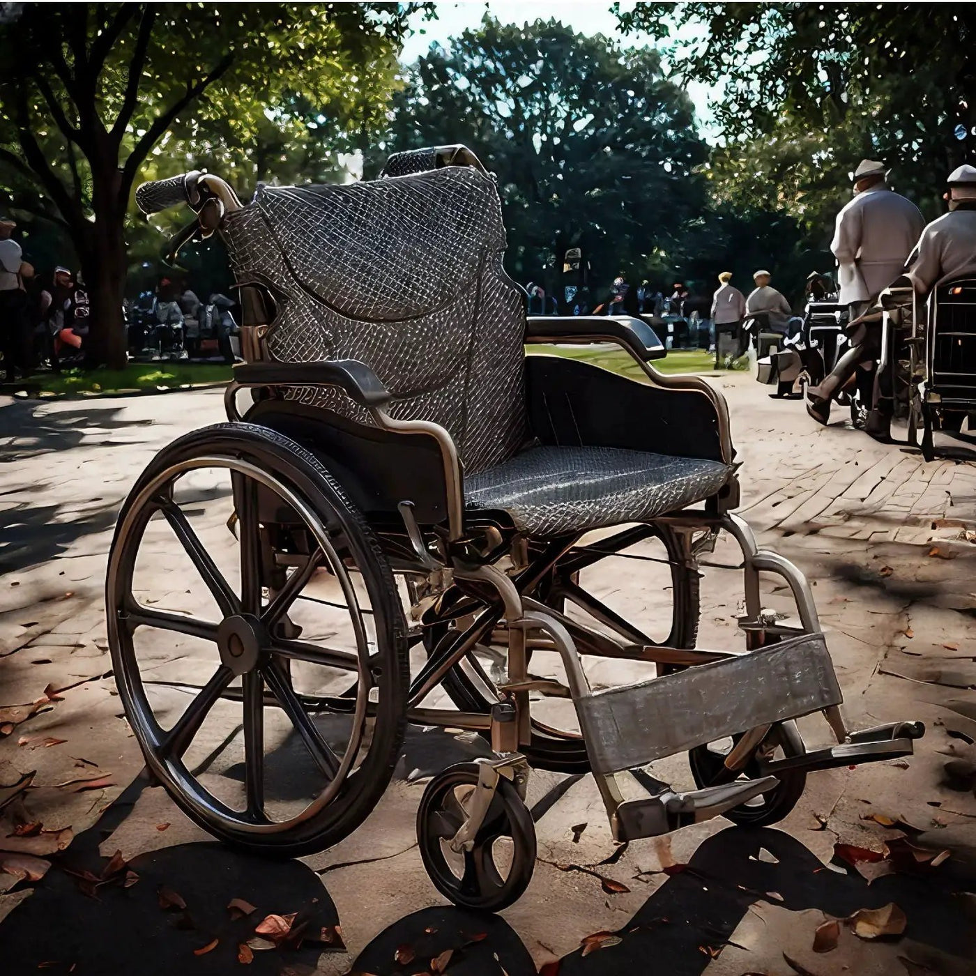 Heavy-Duty Manual Wheelchair for Adults with Double X Force Support by HouseOfZazla