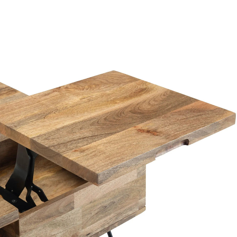 Hunter - Lift Top Square Coffee Table - Natural by HouseOfZazla