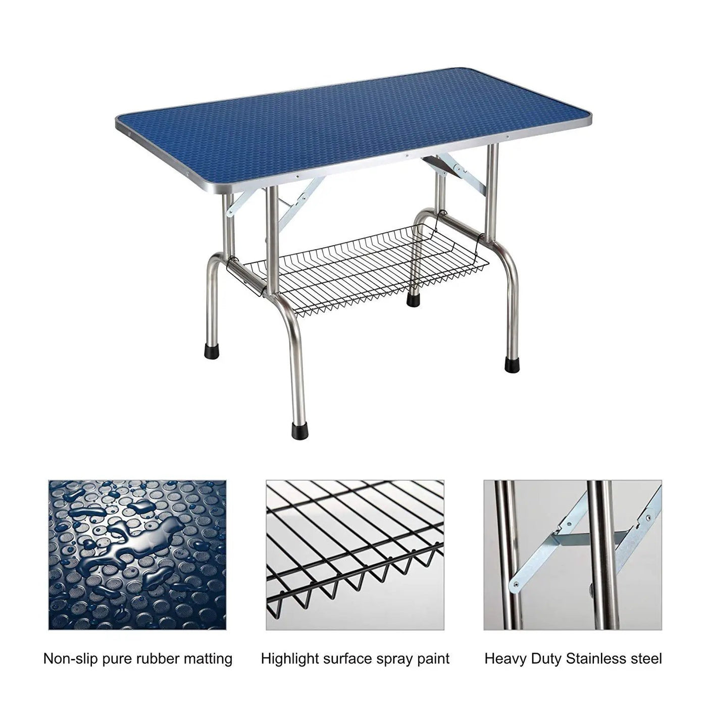 Large Grooming Table For Pet Dog And Cat With Adjustable Arm And Clamps Large Heavy Duty Animal Grooming Table by HouseOfZazla