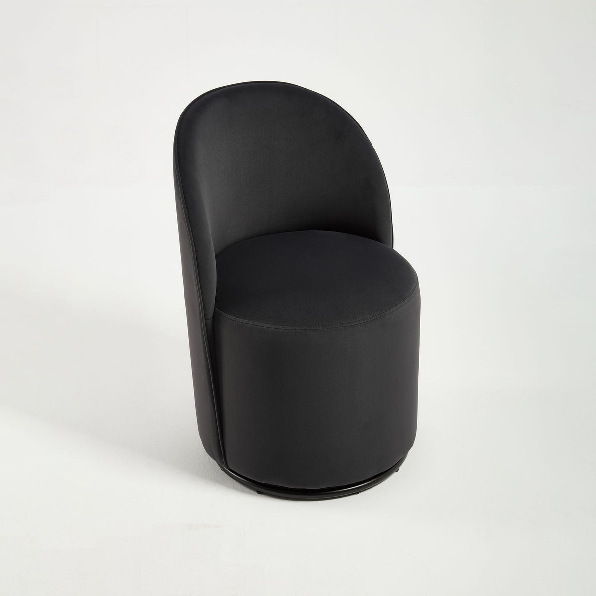 360 Degree Swivel Armless Dining Barrel Chair with Stain-Resistant Upholstery - Multiple Colors, photo 4 of 12