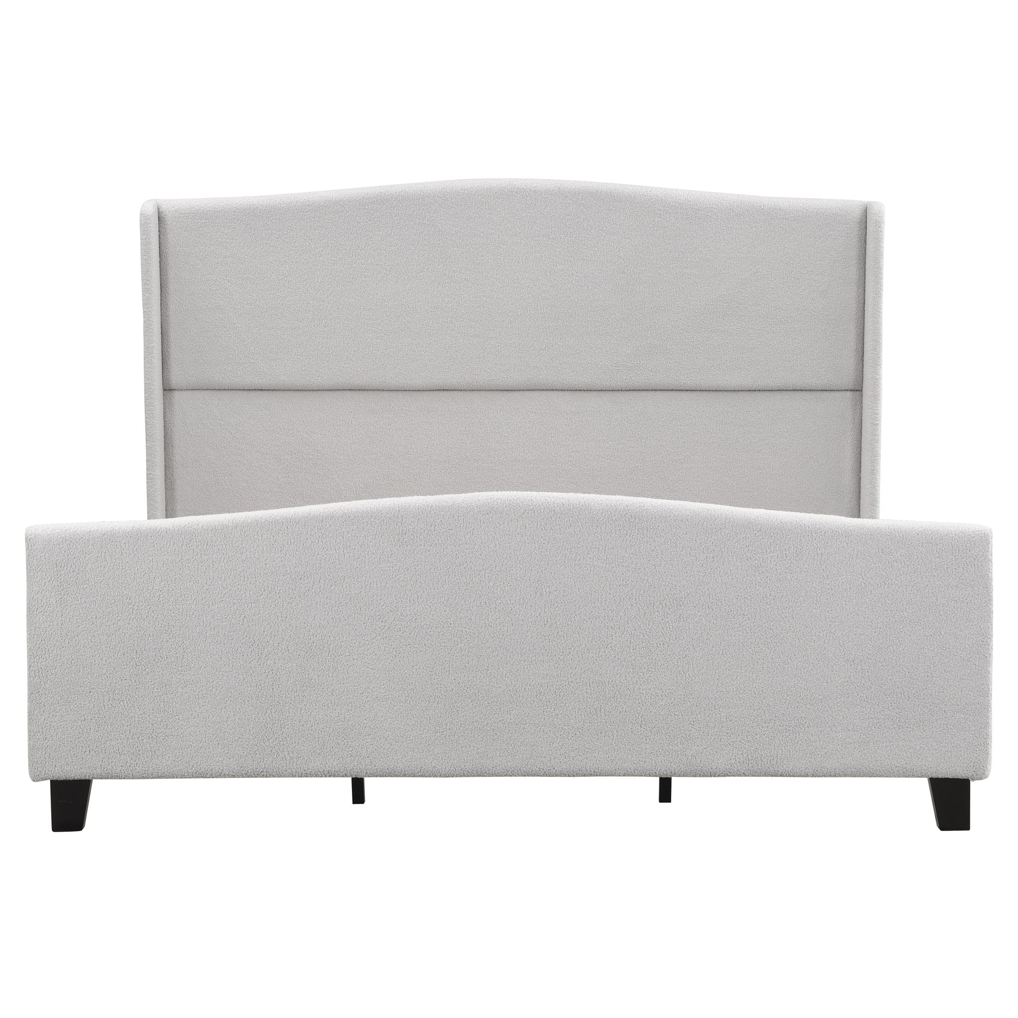 Platform Bed Frame With Tall Headboard And High Footboard by HouseOfZazla