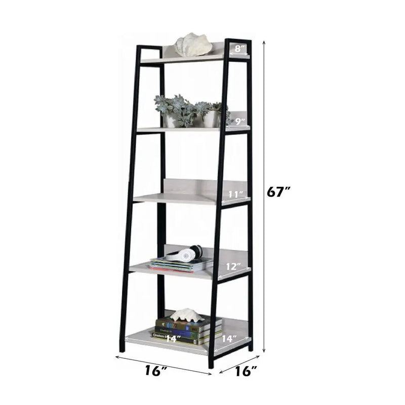 Wendral - 16"L Bookshelf - Natural & Black by Unique Piece Furniture
