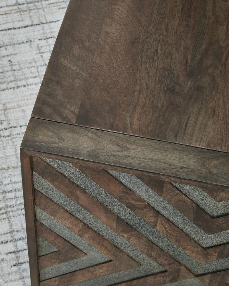 Dreggan - Square End Table - Brown by Unique Piece Furniture