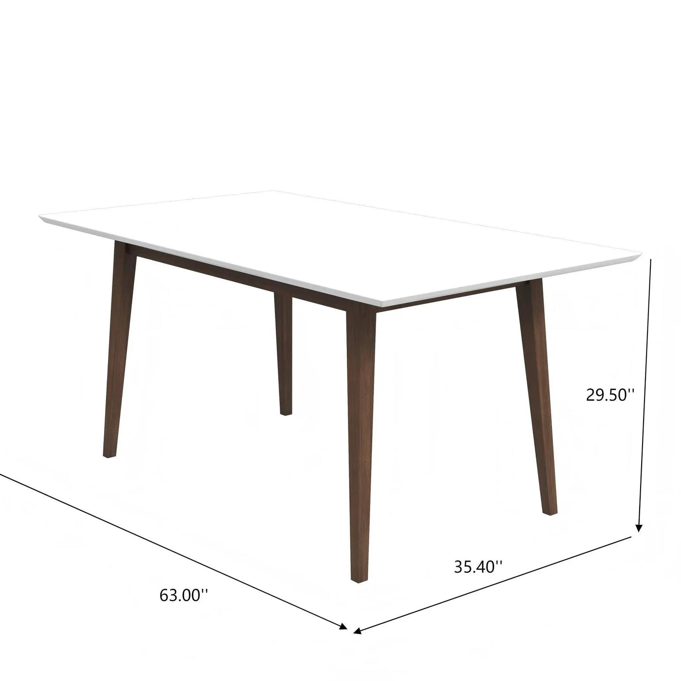 Mary - Modern Style Rectangular Dining Kitchen Table by HouseOfZazla