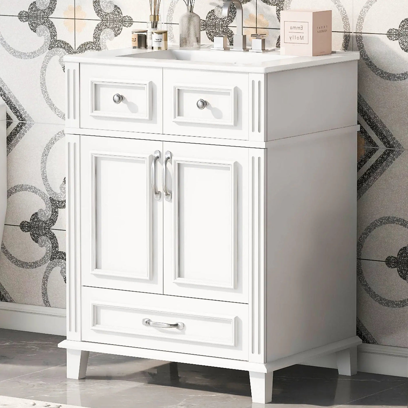 Bathroom Vanity With Sink And Storage Cabinet by HouseOfZazla
