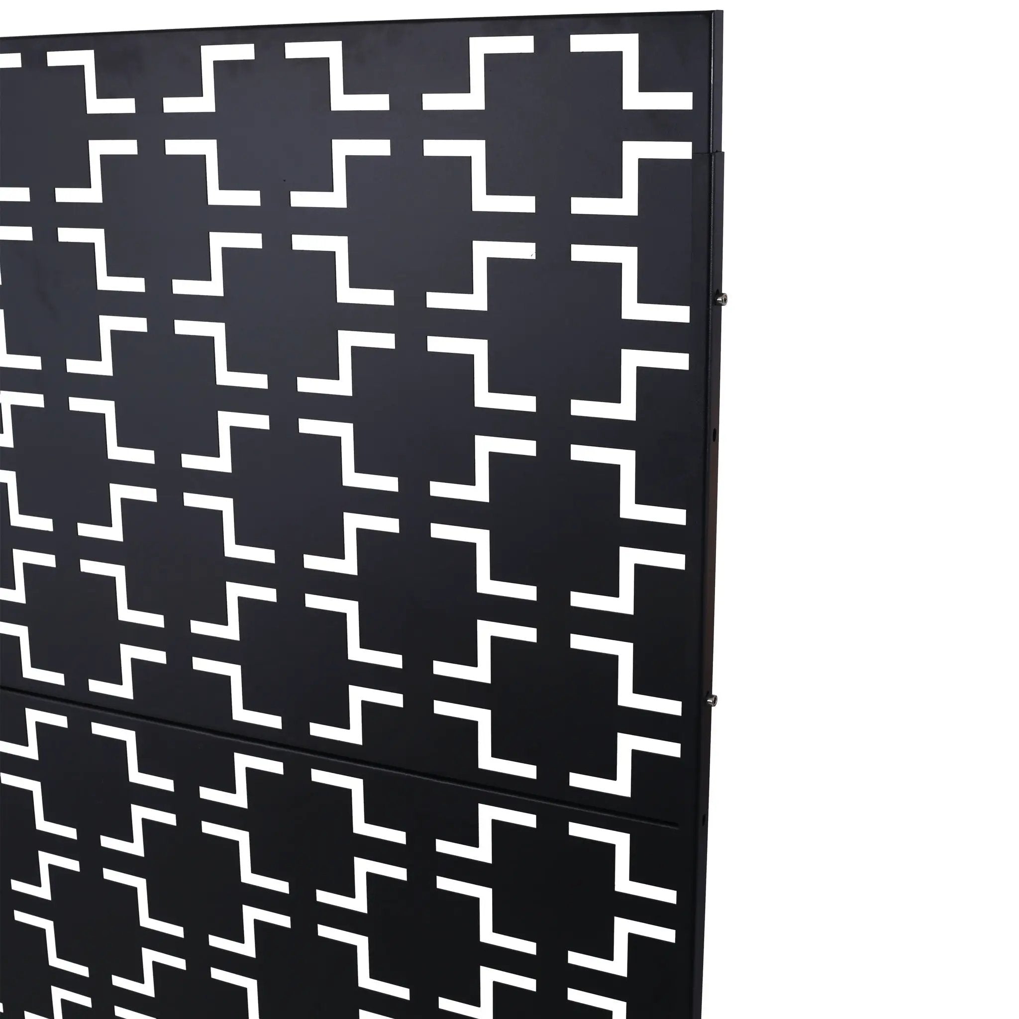 Outdoor & Indoor Metal Privacy Freestanding Decorative Screen by Unique Piece Furniture
