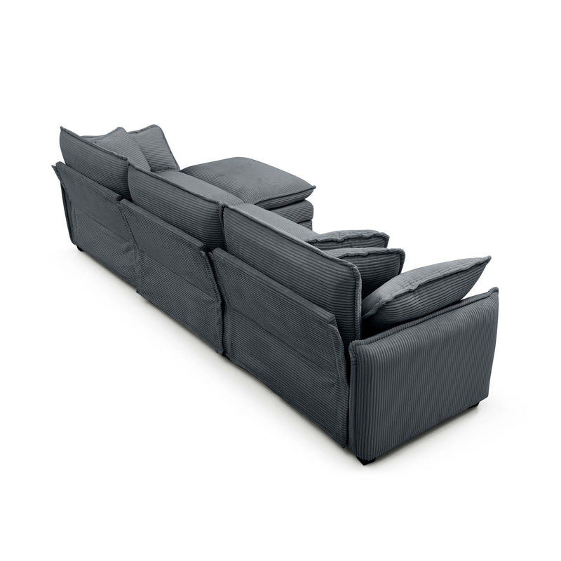 Oversize 3-Seater Sofa with Ottoman, photo 7 of 10