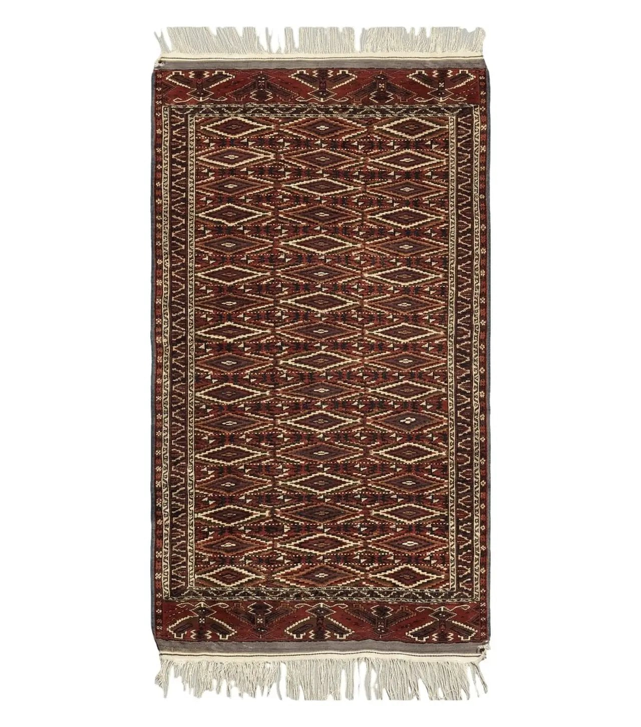 4' X 8' Antique Handmade Russian Bokhara Turkoman Yamud Wool Rug Carpet Nice by Jewel Rugs