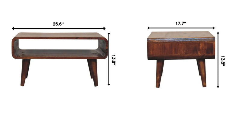 Solid Wood Open Media Unit by HouseOfZazla