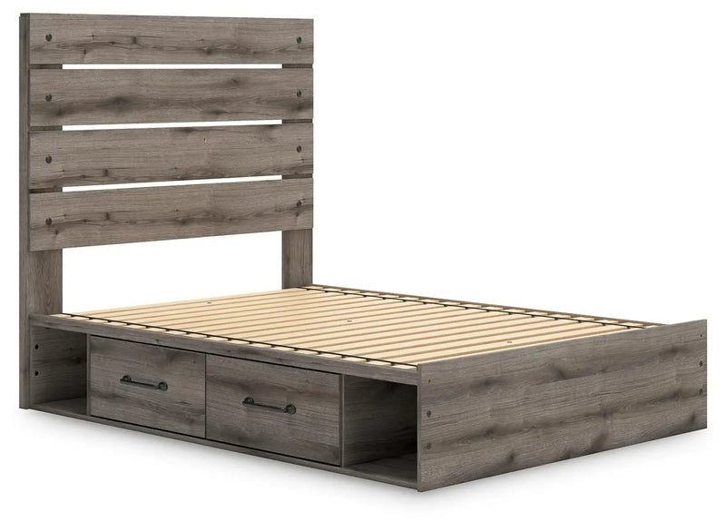 Graystorm - Panel Bed With Storage by Unique Piece Furniture