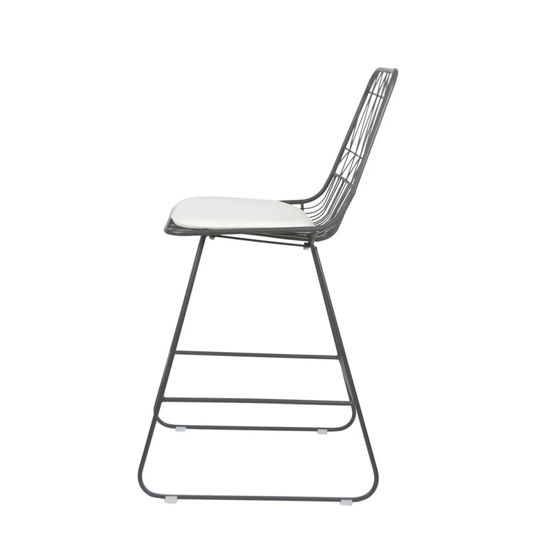 Yearning Iron Counter Stool With Water Resistant Cushion by HouseOfZazla