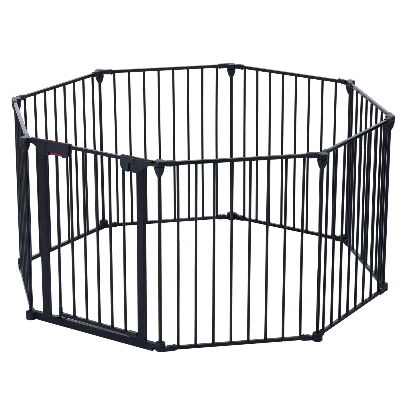 Adjustable Safety Gate Play Yard Metal Doorways Fireplace Fence Christmas Tree Fence Gate For House Stairs Gate Prohibited Area Fence by HouseOfZazla