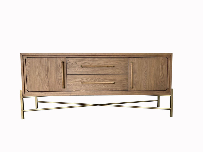 Base Sideboard with USB Charging - Light Brown