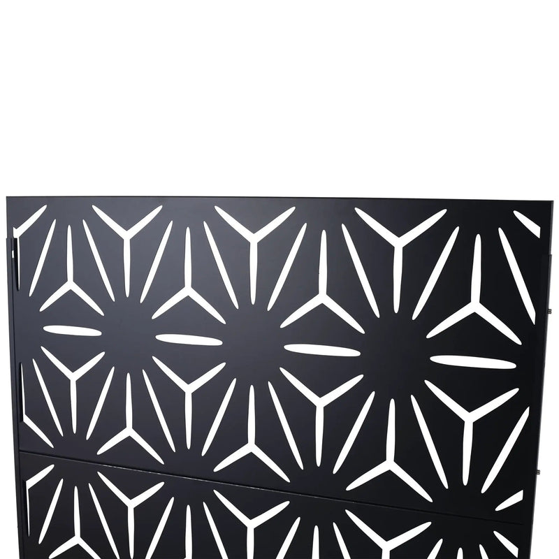 Outdoor & Indoor Metal Privacy Screen, Freestanding Decorative Panels by HouseOfZazla